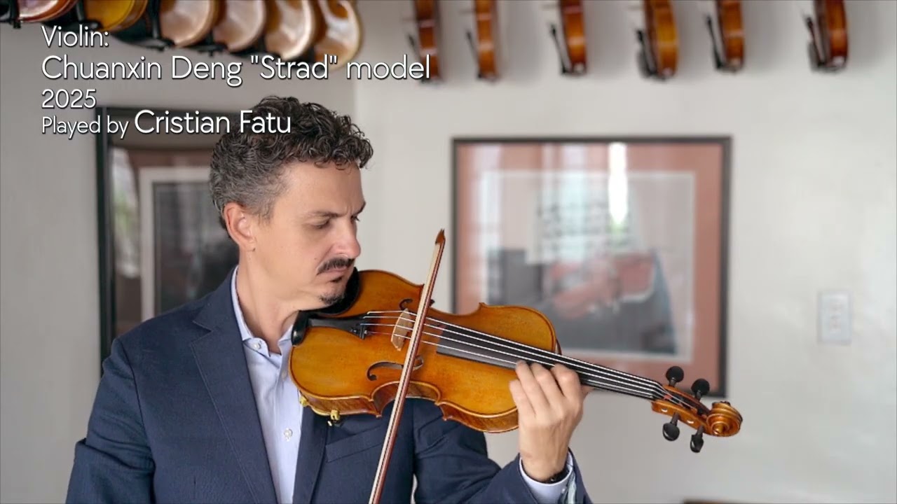 Chuanxin Deng "Strad" model workshop violin, 2025 / Cristian Fatu / at the Metzler Violin Shop