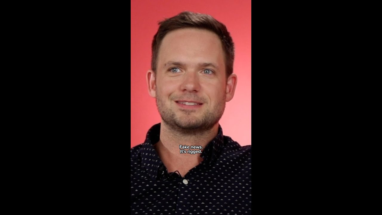 Patrick J Adams and Troian Bellisario having hubby/wifey banter 🥹