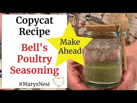 Homemade Poultry Seasoning Recipe - Bell's Turkey Seasoning Copycat Recipe