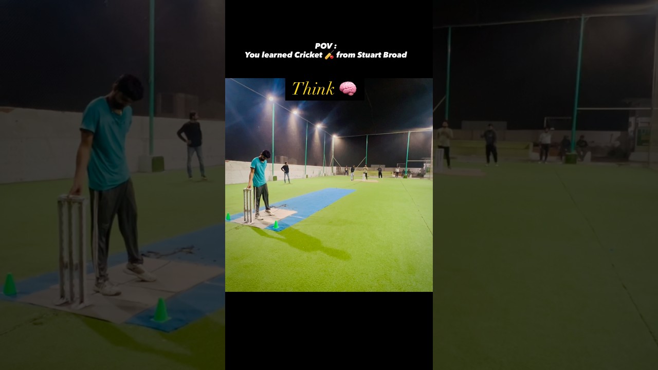POV: I Learned Cricket from Stuart Broad 😅 | Mind Game Trick Turns Dot Ball into SIX
