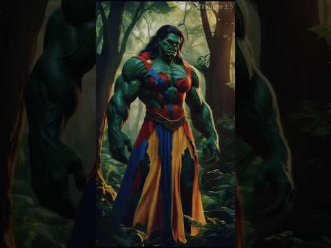 hulk and cute girl #youtube #trending #crazy #ytshorts #mastikipaathshala #aivideo #unknownboyvarun