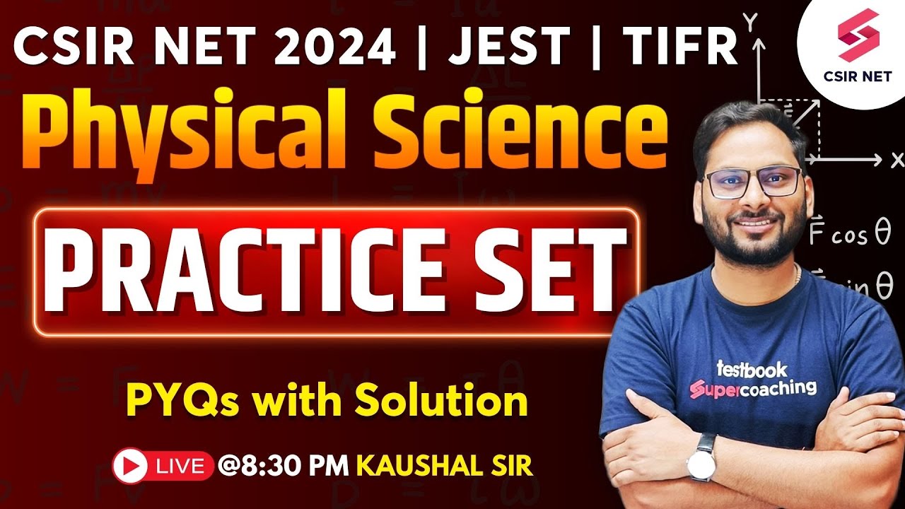 CSIR NET JRF June 2024 | GATE | Physical Science | Practice Set | PYQs ...