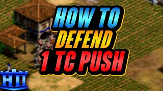 How To Defend 1 TC Push | AoE2