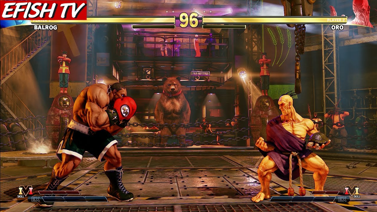 Balrog vs Oro (Hardest AI) - Street Fighter V