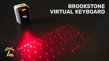 Pocket-sized Laser Keyboard! | Brookstone Virtual Keyboard