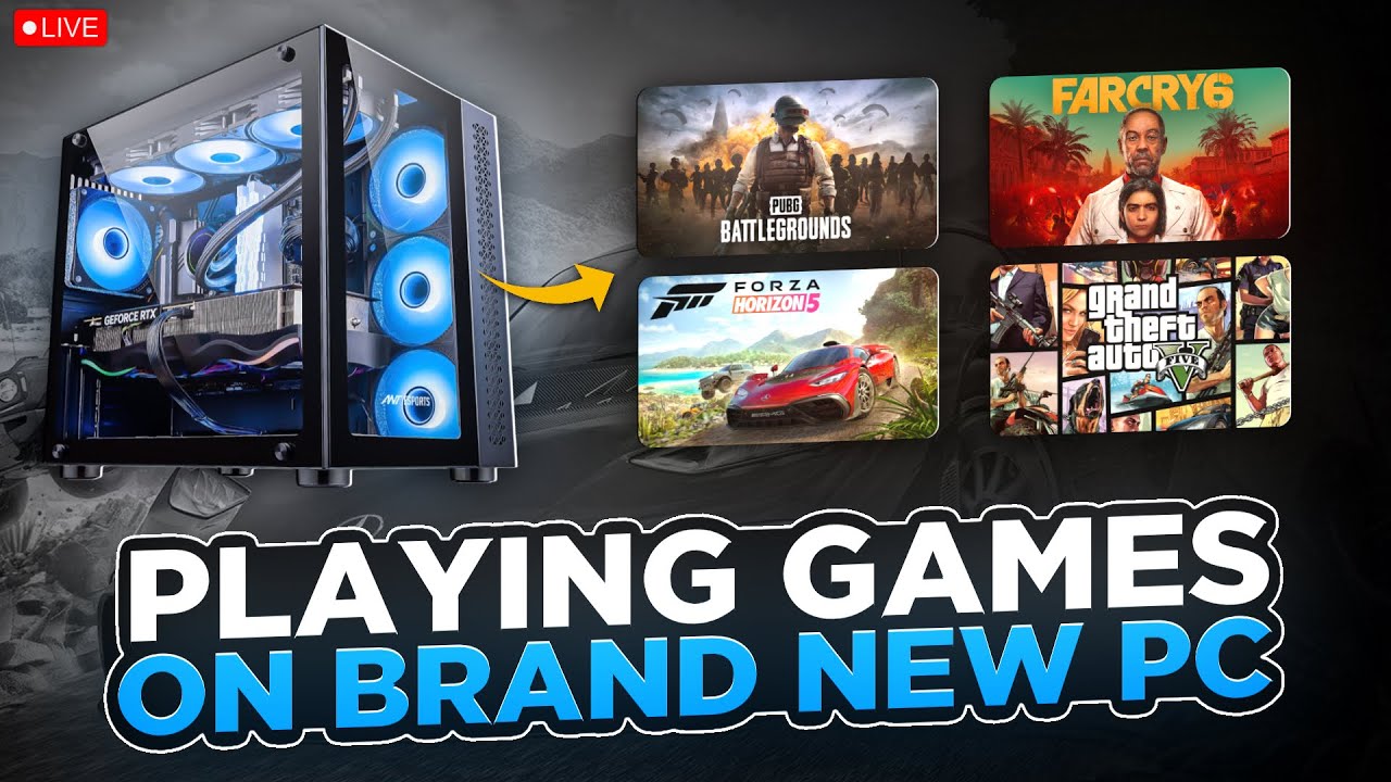 Playing PC Games on Brand New PC | CruciferIsLive - YouTube