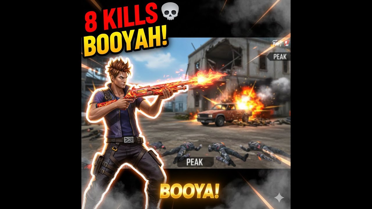 BOYAAH WITH 8 KILL // BR RANK PUSH 