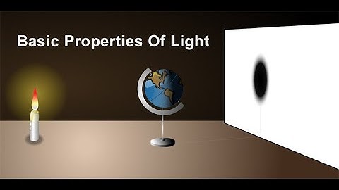 Basic properties of light