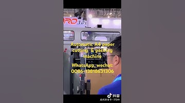 Automatic A4 paper cutting and packing machine