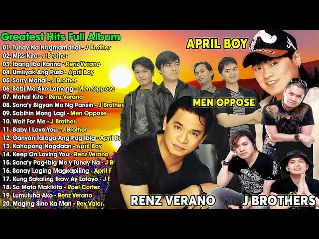 J Brothers, April Boy, Renz Verano, Men Oppos 🍁 Pinoy Tagalog Love Songs Medley of All Time #opm