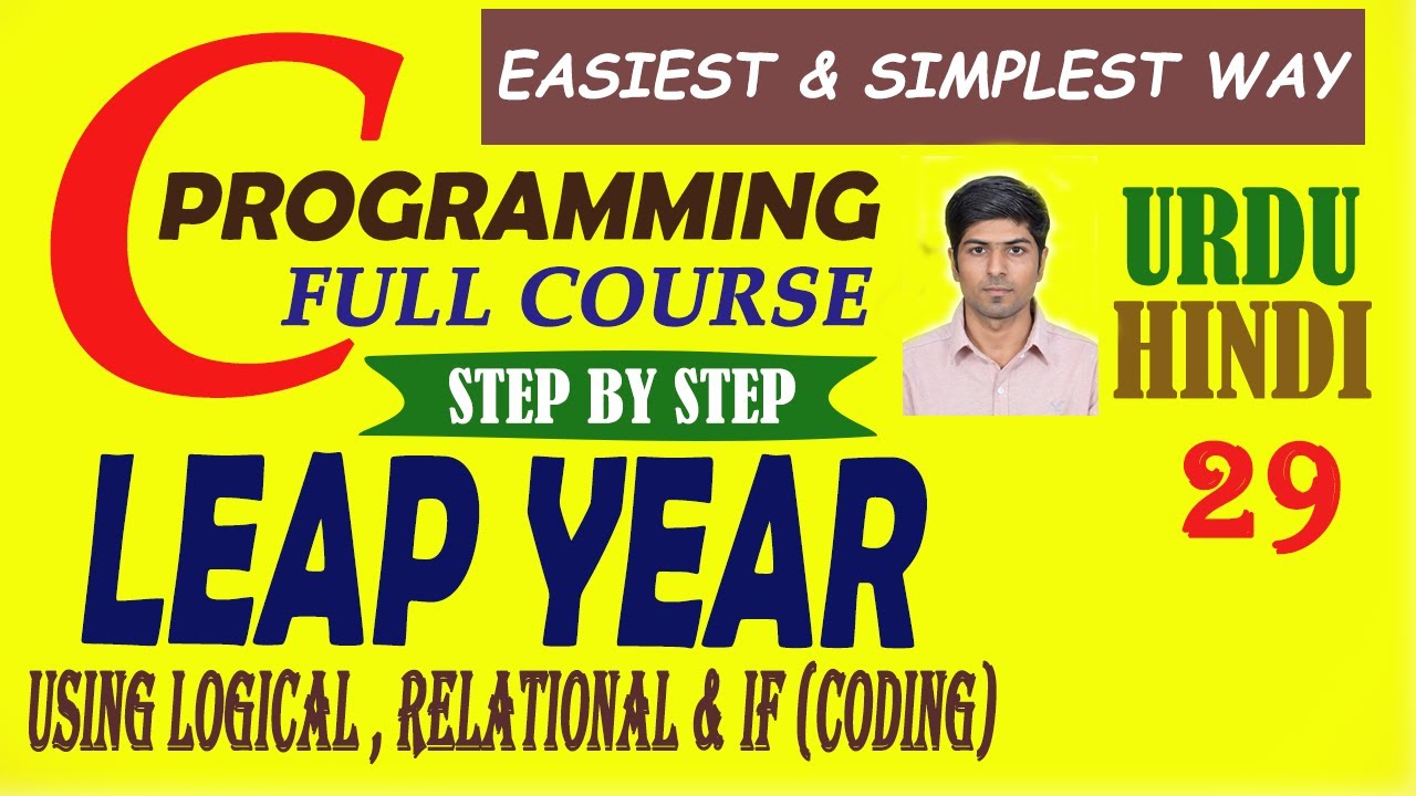 Finding Leap Year In C Programming Coding C Language Tutorial For finding-leap-year-in-c-programming-coding-c-language-tutorial-for