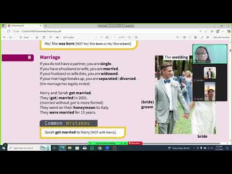 (Unit 2: Birth,marriage and death  )English Vocabulary in Use – Elementary