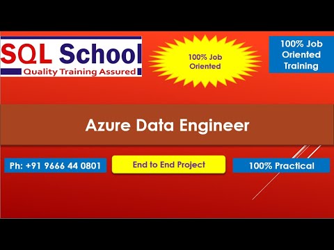 Azure Data Engineer Training from SQL School ADF, ADLS, Databricks ...