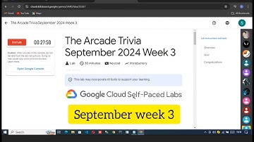 The Arcade Trivia September 2024 Week 3 #quiz answers || #gcp #googlecloud #arcade #swags