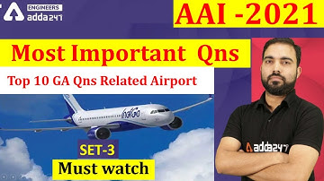 Set-3 Top 10 Ten General Questions related to Airport for ATC | AO | Online free class