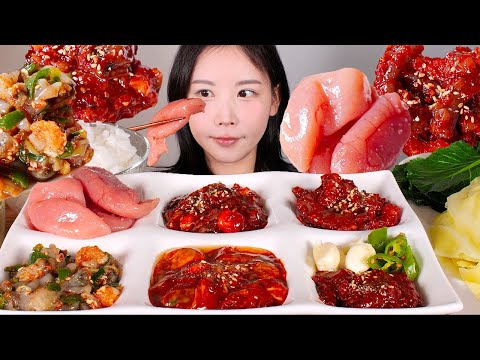 밥이 살아남지 못한 날🍚<strong>젓갈</strong> 한 상✨ 조개젓, 명란젓, 갈치속젓, 낙지젓, 어리굴젓, 꼴뚜기젓 먹방 salted seafood (Jeotgal) mukbang korean food