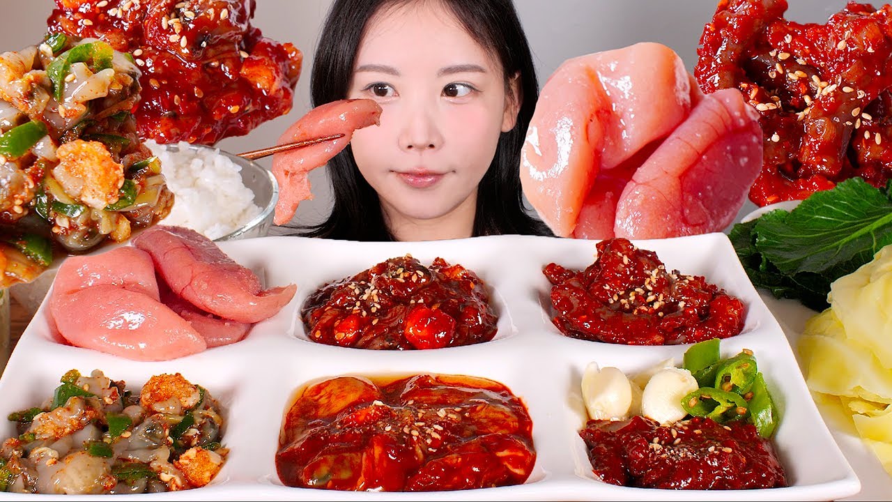 밥이 살아남지 못한 날🍚젓갈 한 상 조개젓, 명란젓, 갈치속젓, 낙지젓, 어리굴젓, 꼴뚜기젓 먹방 salted seafood ...