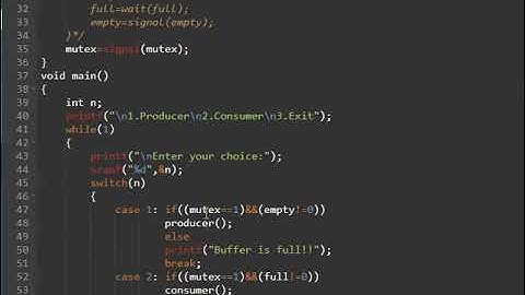 Producer Consumer Problem Program