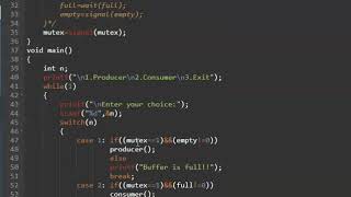 Producer Consumer Problem Program