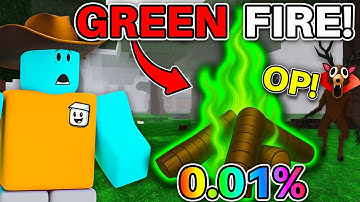 Using NEW OP GREEN CAMPFIRE to SPEEDRUN 99 Nights in the Forest