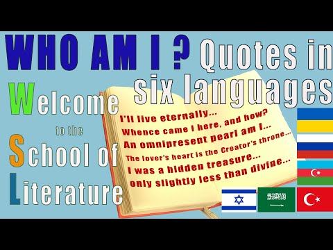 Who Am I? Some quotes from Slavic, Turkic, Semitic literature in English and the original languages