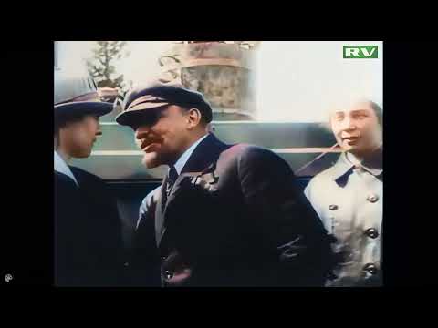 ვლადიმირ ლენინის გარდაცვალების ფერადი ვიდეო კადრები VIDEO HD 720P
