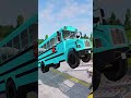 Double Flatbed Trailer Truck vs Speedbumps Train vs Cars - Tractor vs Train Beamng.Drive #132a