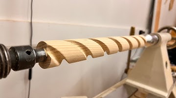 Carving a Barley Twist ASMR / Full Process