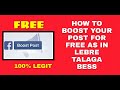 FREE BOOSTING | HOW TO BOOST ON FACEBOOK FOR FREE STEP BY STEP TUTORIAL (TAGALOG)