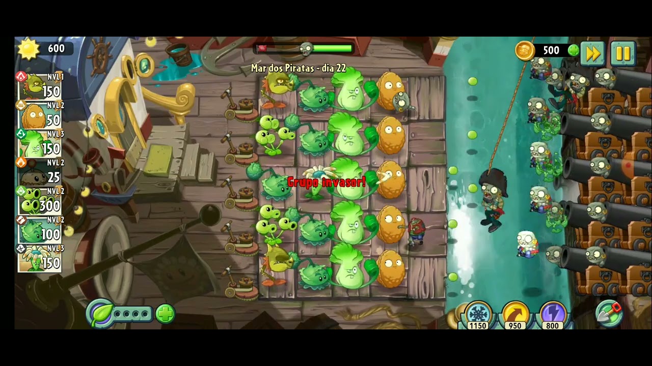 jogando plants vs zombies 2 - YouTube