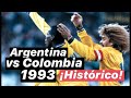 El histórico Argentina vs Colombia de 1993 íntegro junto a @JFCadavid.