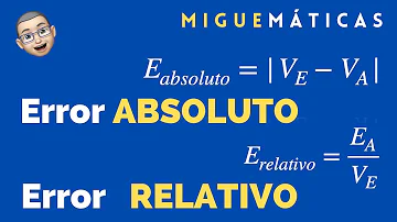 ¿Cómo se calcula el error?