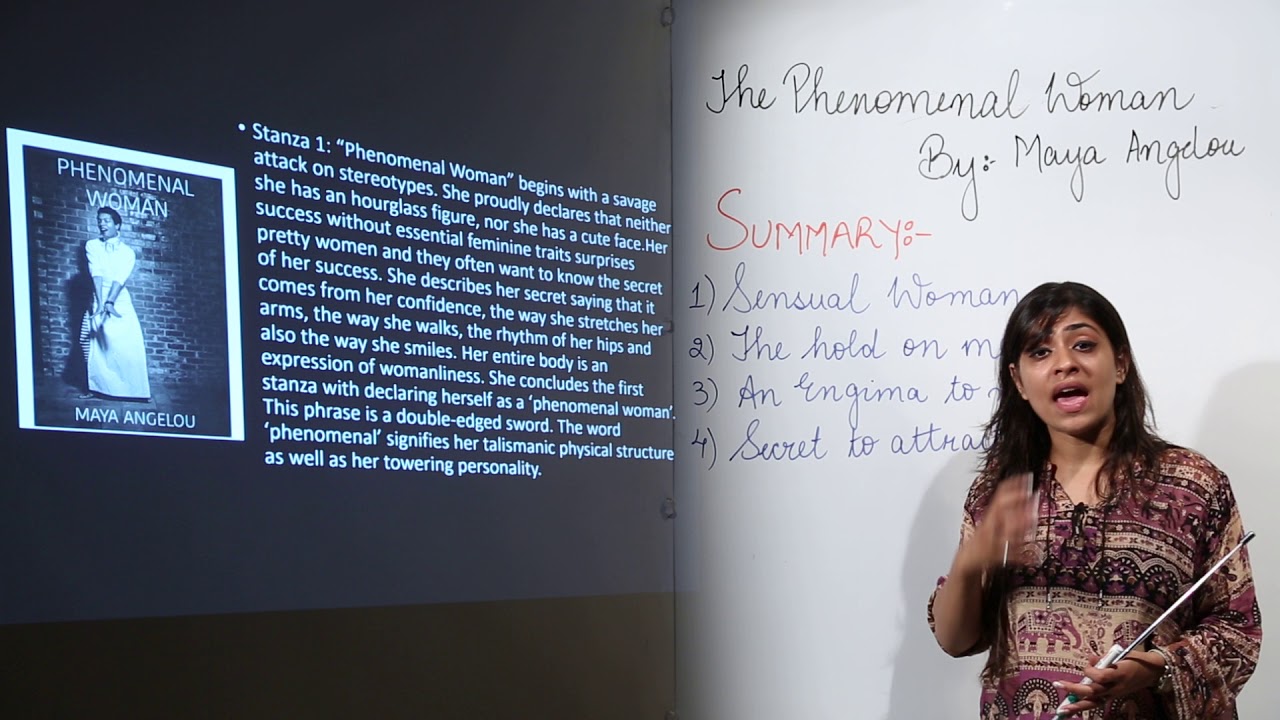 ICSE CLASS 11 ENGLISH Short Stories Phenomenal Woman YouTube