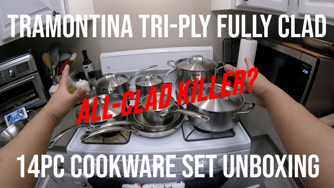 Best Buy: Tramontina Gourmet Tri-Ply Clad 12-Piece Cookware Set Stainless  Steel 80116/249DS