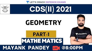 Geometry (Part-1) | Target CDS(II) 2021 | Mathematics | Mayank Sir