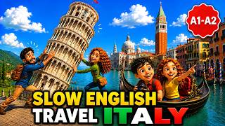 Our Amazing Italy Family Adventure 🇮🇹 | Easy English Listening for Beginners (A1–A2)