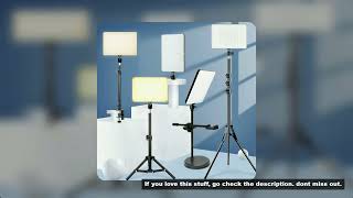 10inch LED Video Light Panel Kit EU Plug 2700K-5700K Photography Lighting With Tripod Arm Stand For