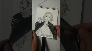 Drawing mikey-kun (sano manjiro) and draken #anime #drawing #art