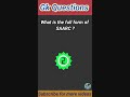 What is the full form of SAARC ? || Jk Gk Questions ⁉️ || #shorts