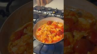 Delicious tomato egg for breakfast!