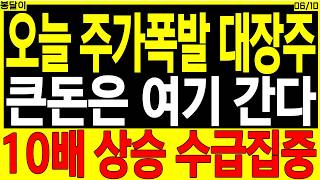 급등 대장주 주가전망) 오늘 주가 폭발 대장주 큰돈은 여기 간다, 수급 집중 | 디에스경제타임즈 봉달이 screenshot 5
