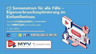 Sonnenstrom für alle Fälle - Eigenverbrauchsoptimierung im EFH
