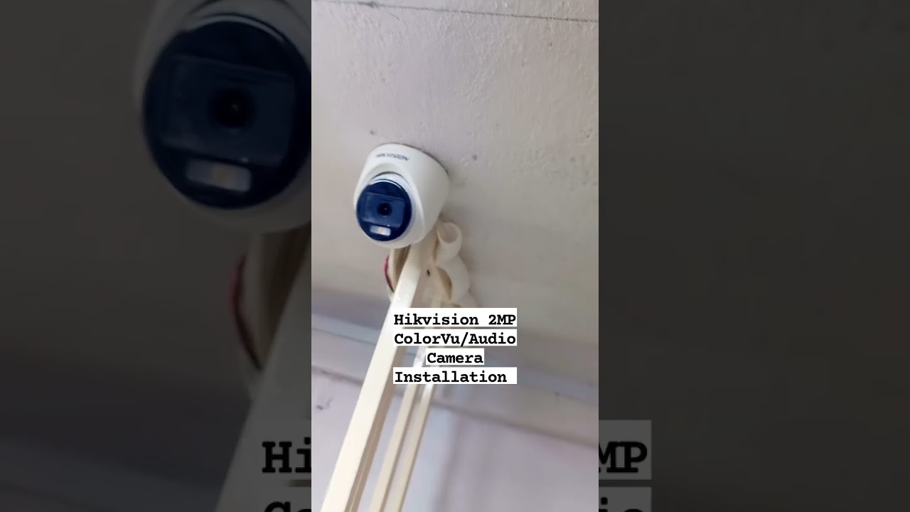 Hikvision 2MP ColorVu/Audio Camera Installation 