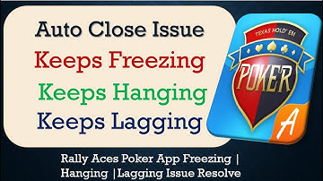 How to Fix RallyAces Poker Auto Close | Keeps Hanging | Freezing | Lagging Issue Solve