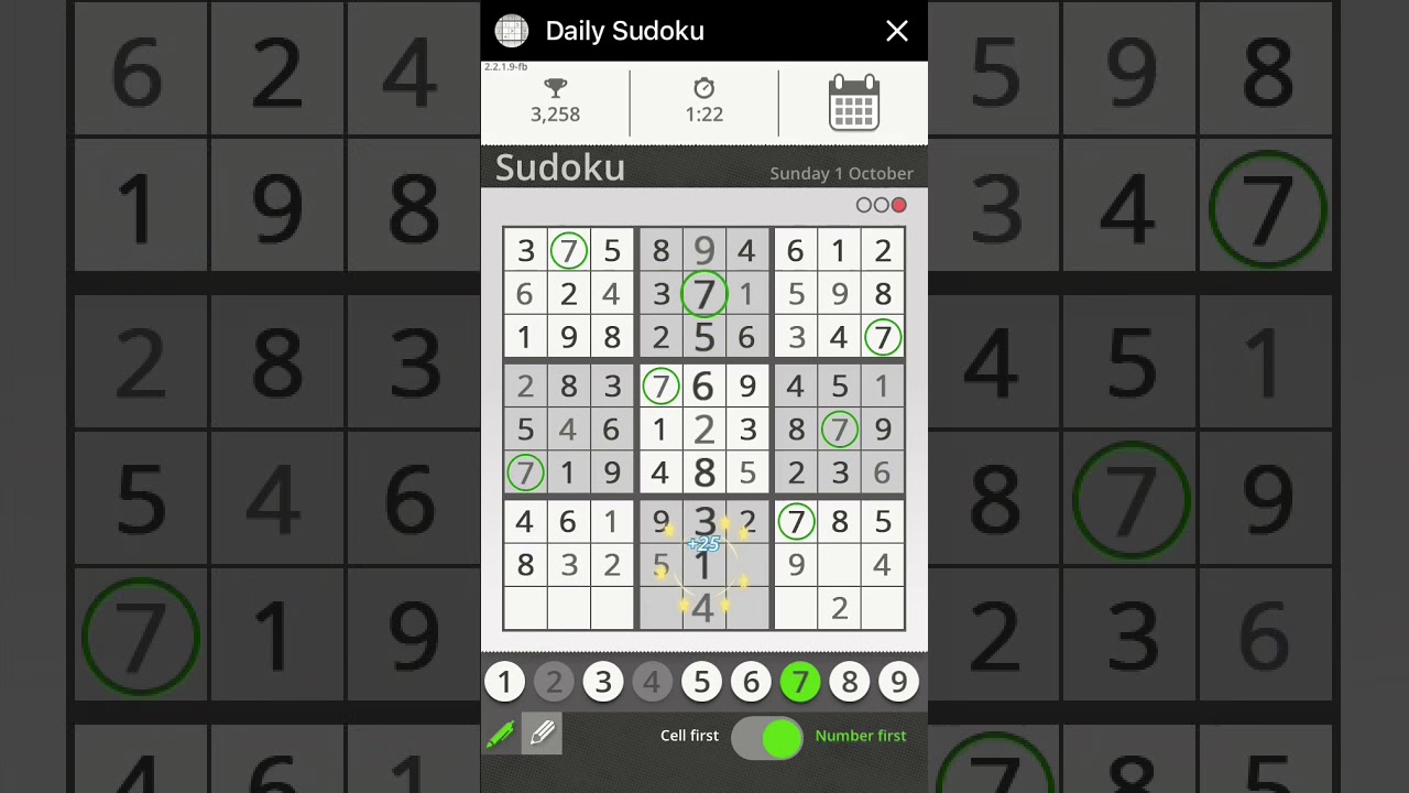 Daily Sudoku Messenger Sunday 1 October 2017 Hard Difficulty 