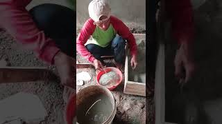 the perfect cement mix for wall plastering.