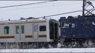 日光線用E131系600番 配9728ﾚ【4K】2022.2.4 EF641030牽引