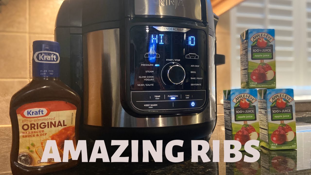 Ribs in the Ninja Foodi Deluxe AMAZING and QUICK YouTube