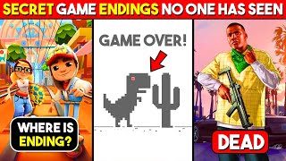 10 *SECRET* Game ENDINGS Almost No One Has Ever Seen 😱