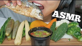 ASMR Veggies   SPICY Shrimp Paste Chilli Dip (EATING SOUNDS) NO TALKING | SAS-ASMR